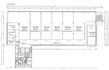 Pronájem skladovacích prostor 47 m², Praha 9 - Horní Počernice