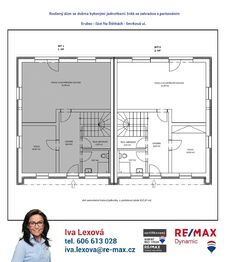 orientační půdorys 1. NP - Prodej bytu 5+kk v osobním vlastnictví 127 m², Srubec