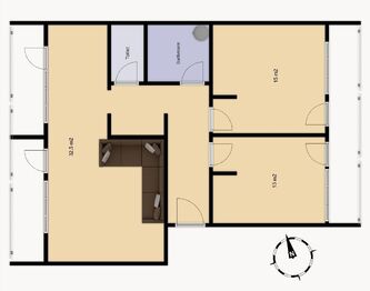 Pronájem bytu 3+kk v osobním vlastnictví 78 m², Praha 4 - Záběhlice