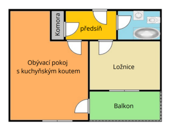 Pronájem bytu 2+kk v osobním vlastnictví 56 m², Český Krumlov