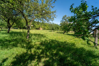 Pohled na nabízený pozemek - Prodej pozemku 707 m², Chlumec nad Cidlinou