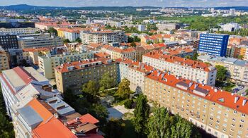 pohled na zástavbu - Prodej bytu 3+kk v osobním vlastnictví 126 m², Brno