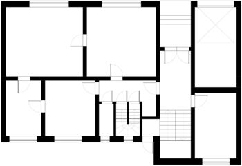 Půdorys stávající stav 1. NP - Prodej domu 320 m², Valtice