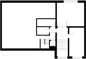 Půdorys stávající stav 2. NP - Prodej domu 320 m², Valtice