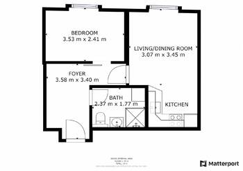 Pronájem bytu 2+kk v osobním vlastnictví 36 m², Praha 8 - Karlín