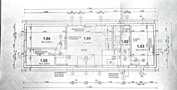 Půdorys domku. - Prodej domu 93 m², Aš