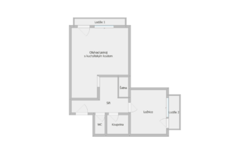 Pronájem bytu 2+kk v osobním vlastnictví 62 m², Třebíč