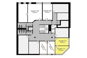 Pronájem kancelářských prostor 46 m², Kolín