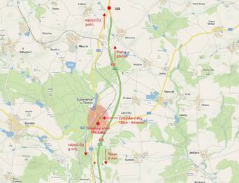 Pronájem skladovacích prostor 1000 m², Sudoměřice u Tábora