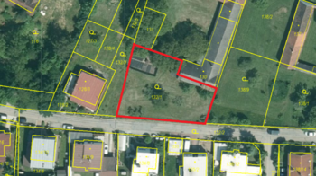 katastrální mapa - Prodej pozemku 946 m², Hůry