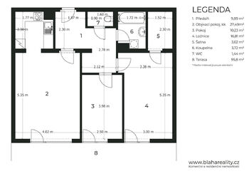 Prodej bytu 3+kk v osobním vlastnictví 73 m², Praha 9 - Čakovice