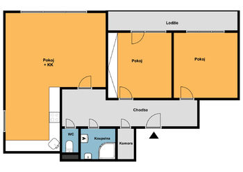 Pronájem bytu 3+kk v osobním vlastnictví 72 m², Plzeň