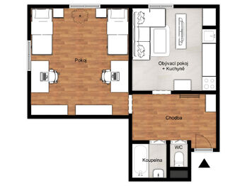 Prodej bytu 1+1 v osobním vlastnictví 42 m², Most