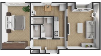 Prodej bytu 2+1 v osobním vlastnictví 56 m², Louny