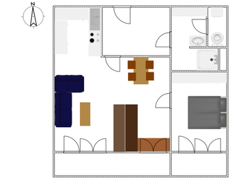 Pronájem bytu 2+kk v osobním vlastnictví 60 m², Praha 10 - Vršovice