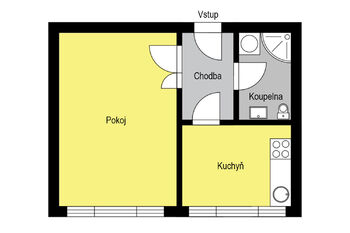 Pronájem bytu 1+1 v osobním vlastnictví 31 m², Kolín