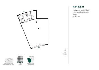 Pronájem obchodních prostor 204 m², Praha 5 - Stodůlky