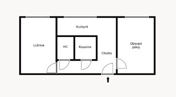 Pronájem bytu 2+1 v družstevním vlastnictví 55 m², Praha 10 - Malešice