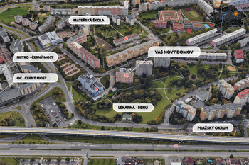Pronájem bytu 2+kk v družstevním vlastnictví 45 m², Praha 9 - Černý Most