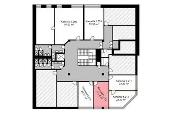 Pronájem kancelářských prostor 22 m², Kolín