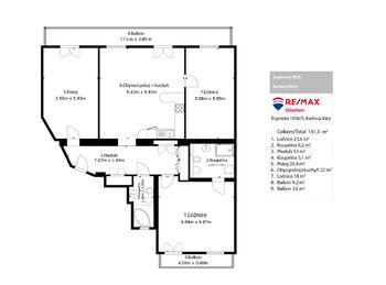 Prodej bytu 4+kk v osobním vlastnictví 143 m², Karlovy Vary