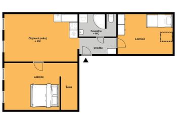 Pronájem bytu 3+kk v družstevním vlastnictví 68 m², Praha 9 - Prosek