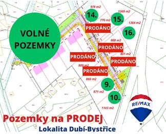 Prodej pozemku 978 m², Dubí