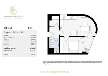 Prodej bytu 2+kk v osobním vlastnictví 45 m², Praha 10 - Malešice