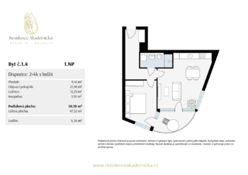 Prodej bytu 2+kk v osobním vlastnictví 50 m², Praha 10 - Malešice