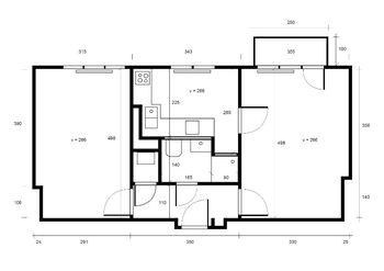 Pronájem bytu 2+1 v osobním vlastnictví 50 m², Telč