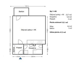 Prodej bytu 1+kk v osobním vlastnictví 32 m², Brno