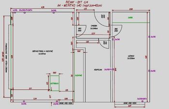 Dispozice 2KK/B - Prodej bytu 2+kk v osobním vlastnictví 59 m², Říčany