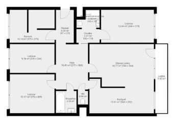 Prodej bytu 4+1 v osobním vlastnictví 98 m², Praha 6 - Řepy