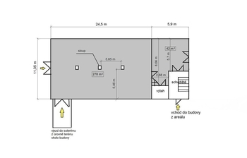 Pronájem skladovacích prostor 300 m², Ostrava