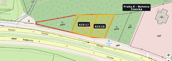 Prodej pozemku 1200 m², Praha 8 - Bohnice