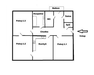 Pronájem bytu 3+1 v osobním vlastnictví 100 m², Olomouc