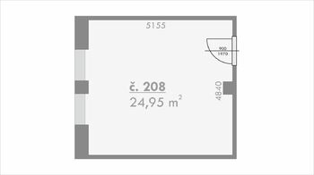 Pronájem kancelářských prostor 25 m², Kuřim