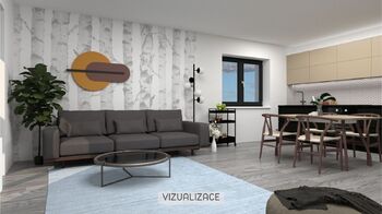 vizualizace obývací pokoj 3 - Prodej domu 90 m², Černá Hora