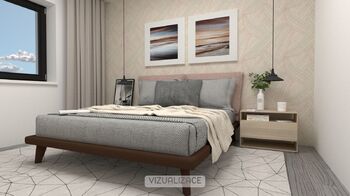 vizualizace ložnice 1 - Prodej domu 90 m², Černá Hora