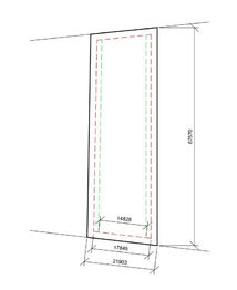 Rozměrový výkres - Prodej pozemku 1312 m², Hustopeče