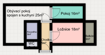 Prodej bytu 3+kk v osobním vlastnictví 77 m², Brno