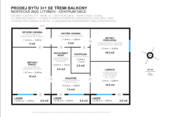 Prodej bytu 3+1 v osobním vlastnictví 71 m², Litvínov