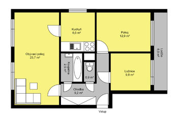 Prodej bytu 3+1 v osobním vlastnictví 74 m², Kutná Hora