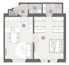 Pronájem bytu 2+kk v osobním vlastnictví 62 m², Praha 2 - Vinohrady