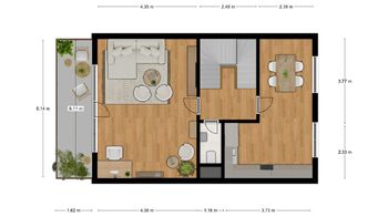 Půdorys 2. NP - Prodej domu 151 m², Teplice