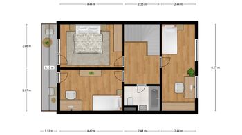 Půdorys 3. NP - Prodej domu 151 m², Teplice