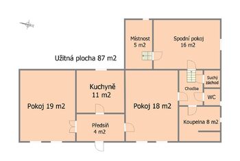 Prodej chaty / chalupy 87 m², Petrovice