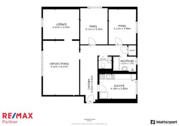 Prodej bytu 4+1 v osobním vlastnictví 98 m², Štětí