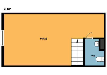 Plánek 2. NP - Prodej domu 109 m², Český Brod