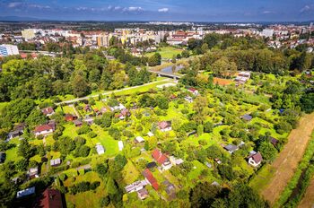 pohled z dronu - Prodej chaty / chalupy 62 m², České Budějovice